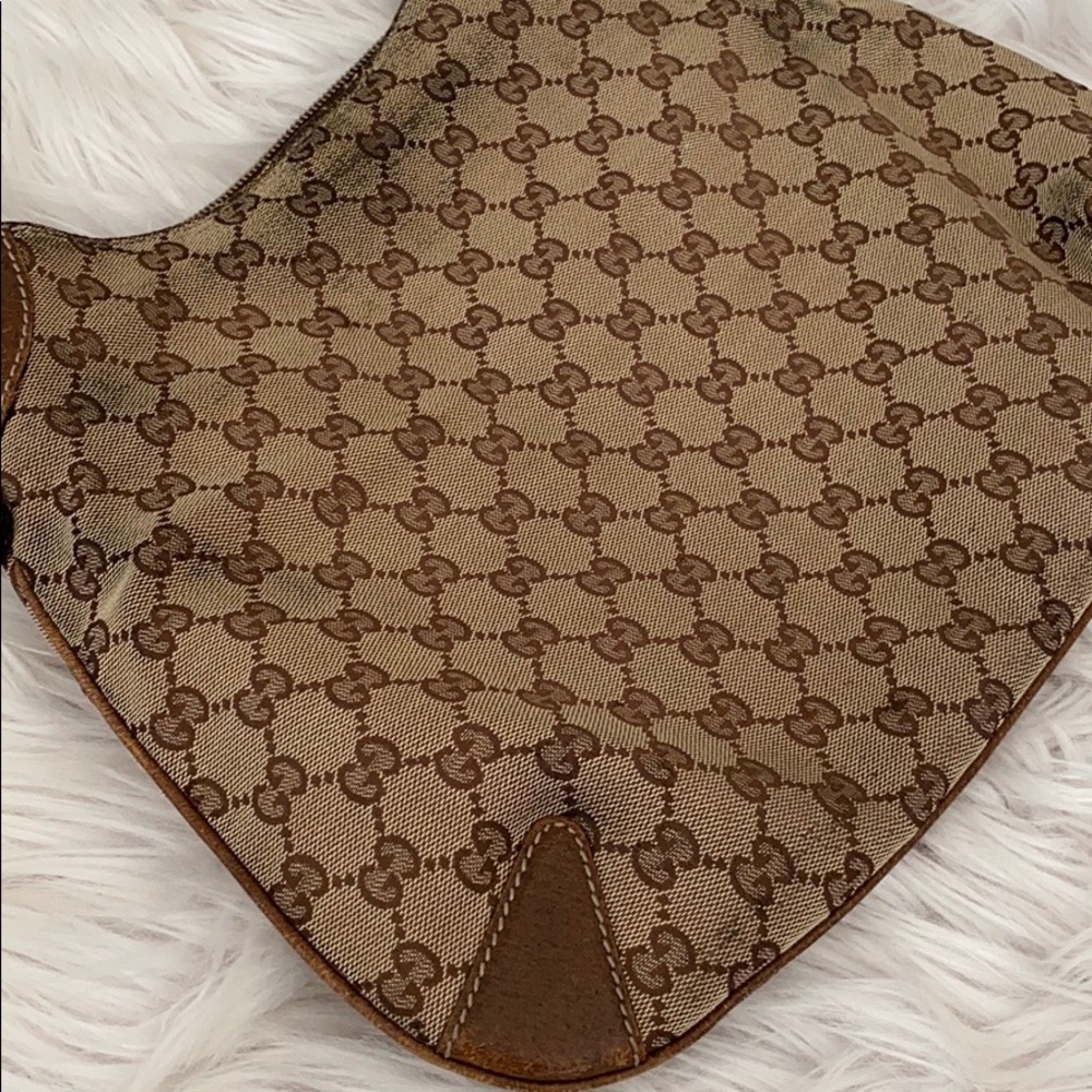 Vintage GUCCI Hobo Bag, Monogram Shoulder Bag - Picture 4 of 9